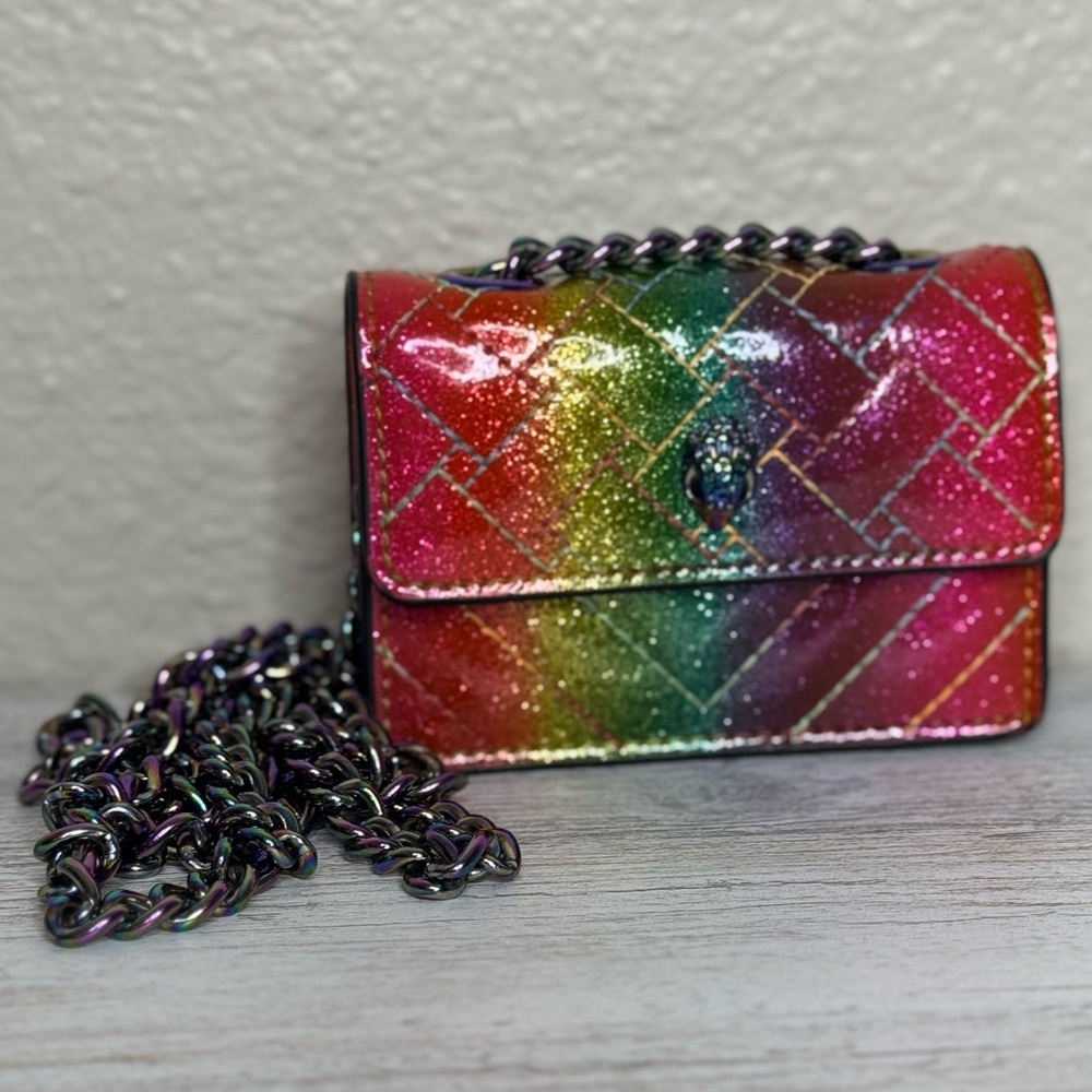 Kurt Geiger Multicolor Glitter Mini Bag